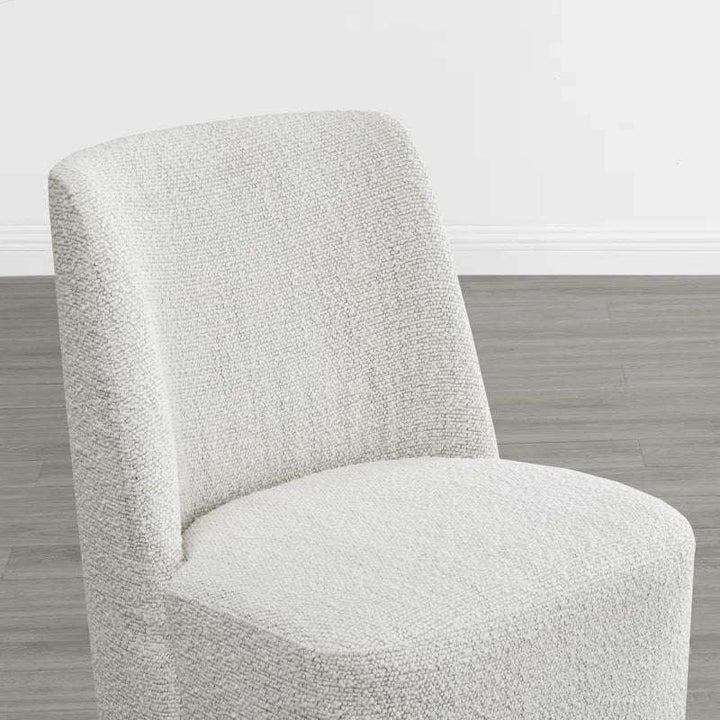Geelt Upholstered Dining Chair with Casters
