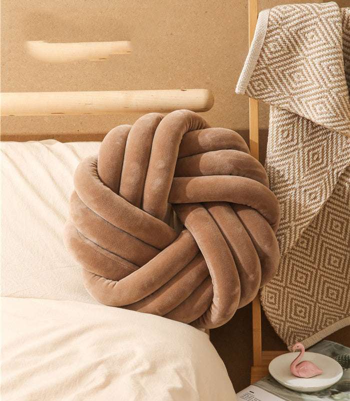 Knotted Pillow For Sofa, Bed, Chair