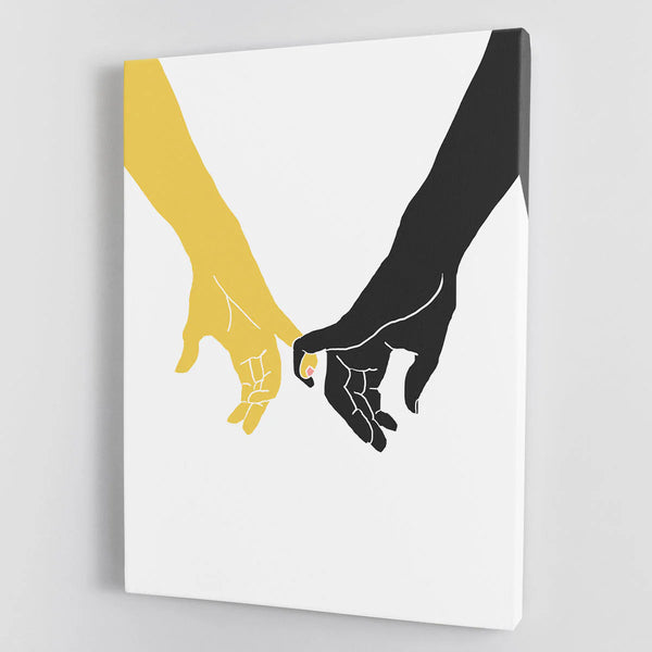 Hands Pinky Canvas Print or Poster