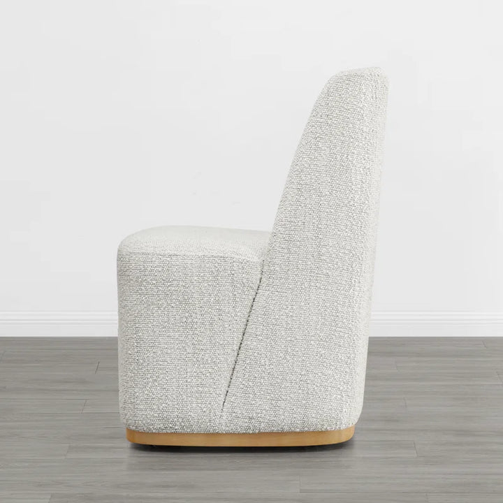 Geelt Upholstered Dining Chair with Casters