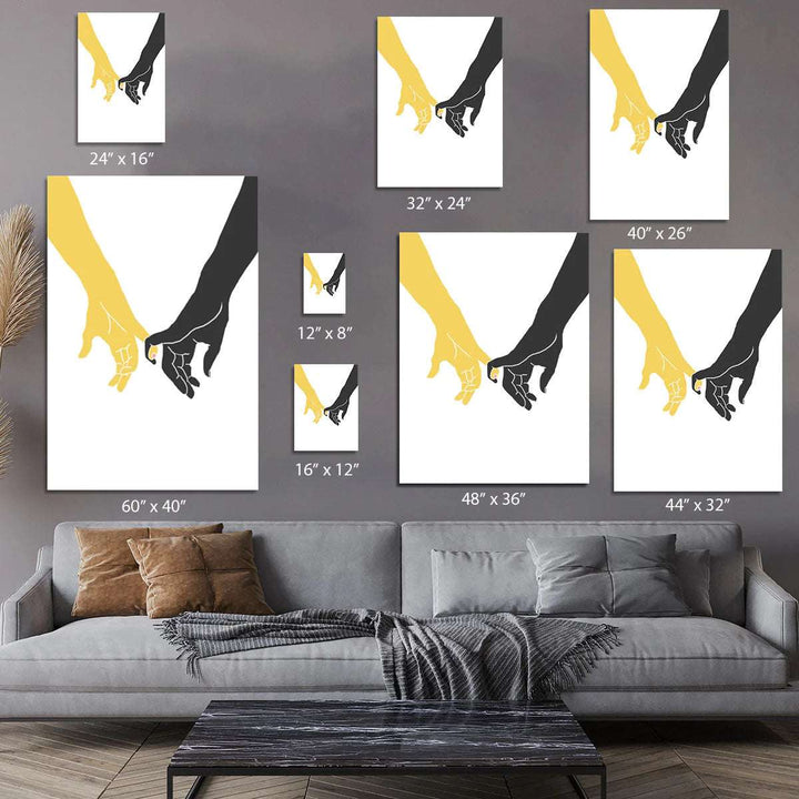 Hands Pinky Canvas Print or Poster