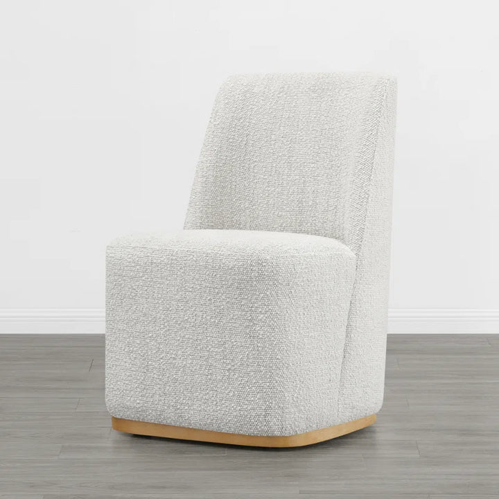 Geelt Upholstered Dining Chair with Casters