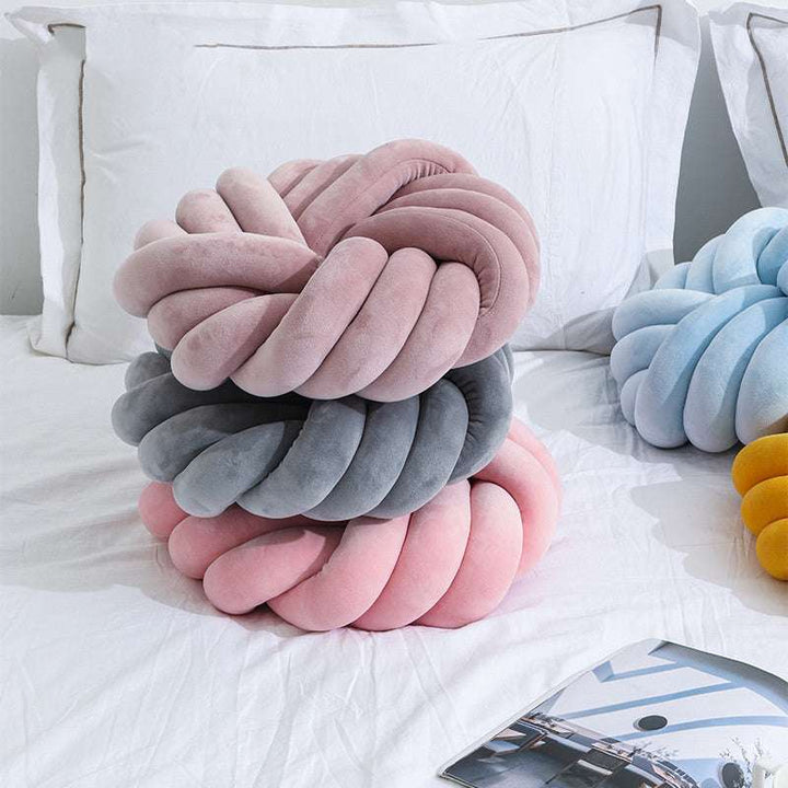 Knotted Pillow For Sofa, Bed, Chair