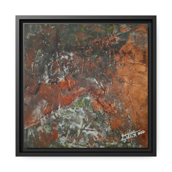 Canvas Wall Art Matte with Frame & Eco- Friendly RUST - by Queennoble