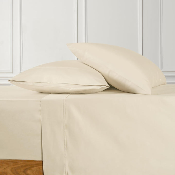 700 Thread Count Egyptian Cotton Sheets Twin Size, 4Pc Sheet Set Soft Luxury Bed Sheets for Twin Size Bed, Sateen Weave Hotel Sheets, 16'' Elasticized Deep Pocket - White