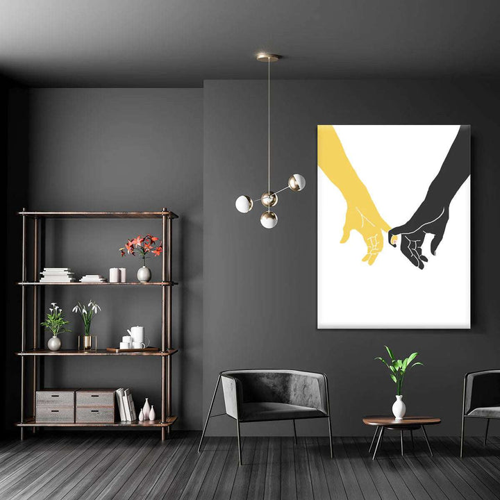 Hands Pinky Canvas Print or Poster