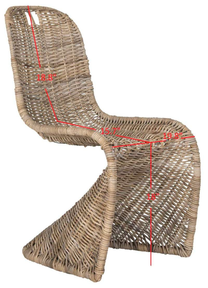 Wicker Indoor Dining Side Chair