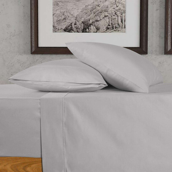 700 Thread Count Egyptian Cotton Sheets Twin Size, 4Pc Sheet Set Soft Luxury Bed Sheets for Twin Size Bed, Sateen Weave Hotel Sheets, 16'' Elasticized Deep Pocket - White