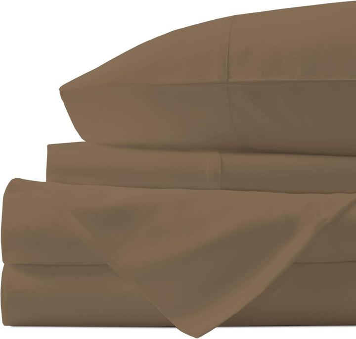 1000 Thread Count Egyptian Cotton Sheets California King Size, Long Staple Soft & Breathable, 4 Pc Bed Sheet Sets, Luxury Hotel Sateen Sheets Fits 16" Deep Pocket - Dark Grey