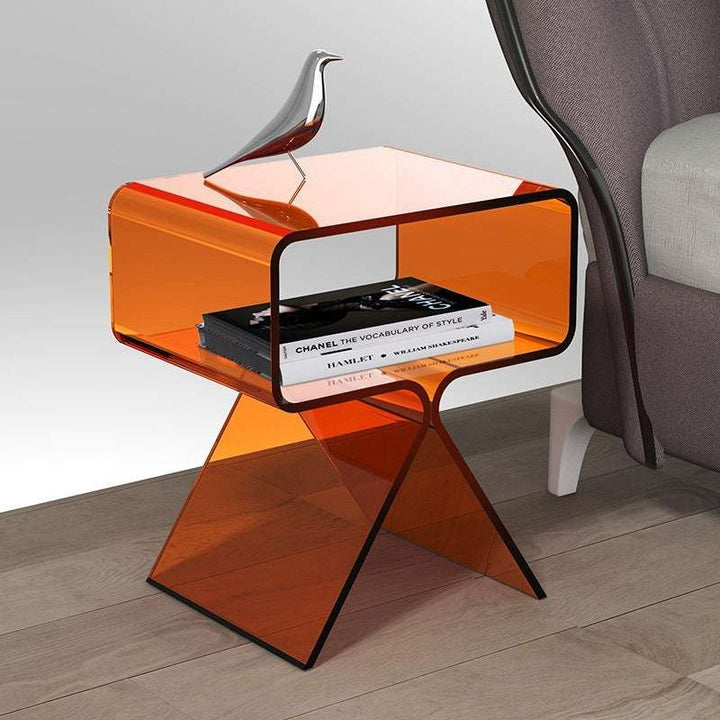 Minimalist Transparent Acrylic Side Table Sofa and Tea Table