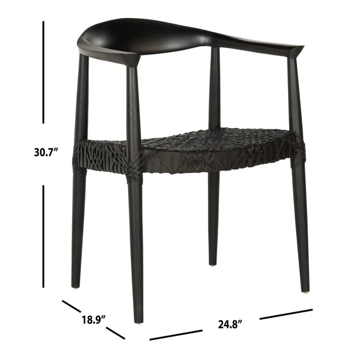 Kazbah Leather Dining Arm Chair