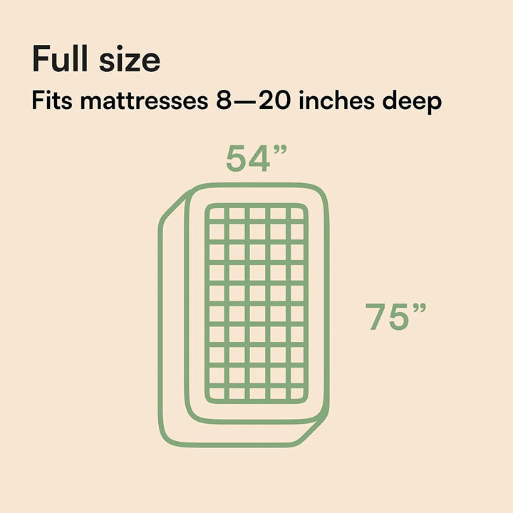 Bamboo Full Size Mattress Topper, Mattress Pad, Mattress Cover 54X75 Inches
