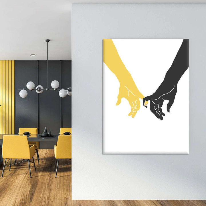 Hands Pinky Canvas Print or Poster