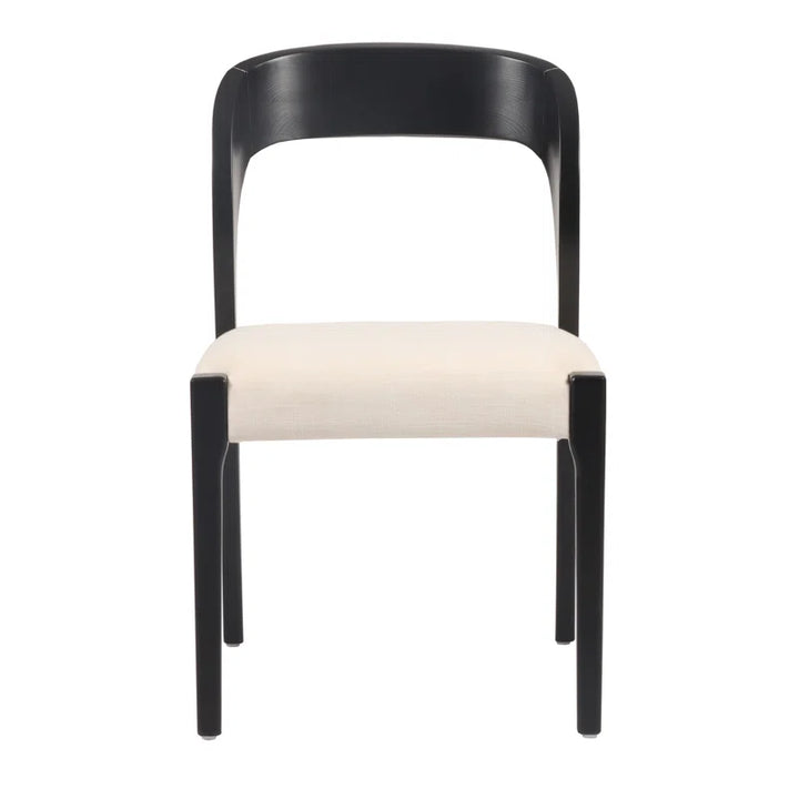 Hamish 18'' H Linen Blend Upholstered Oak Side Chair