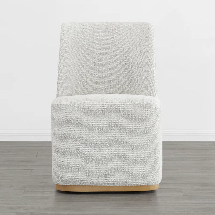 Geelt Upholstered Dining Chair with Casters