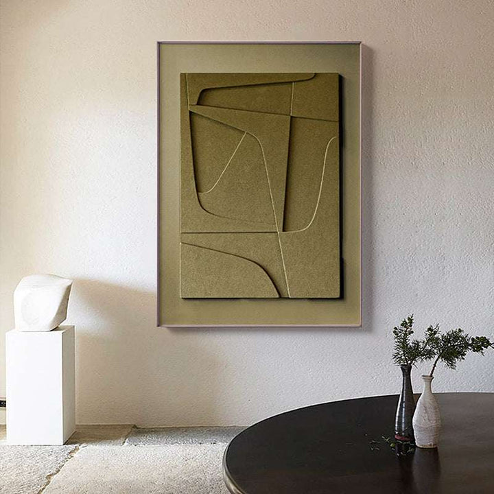 Geometric Morandi Hanging Canvas Art by Inviting Spaces