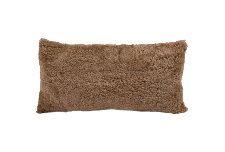 Signature Curly Shorn Sheepskin Accent Pillow Cushion