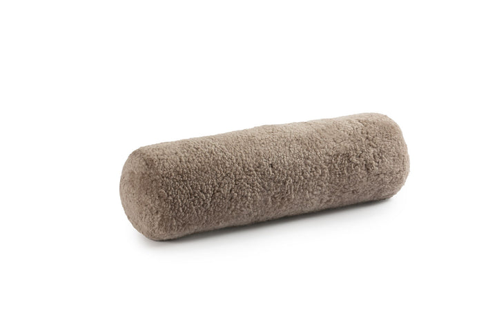 Luxe Curly Sheepskin Bolster – Natural Elegance