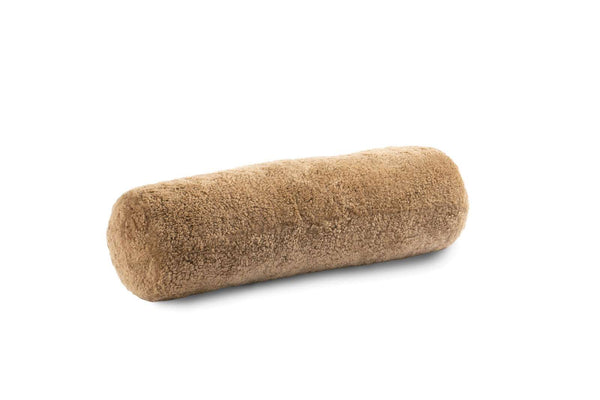 Luxe Curly Sheepskin Bolster – Natural Elegance