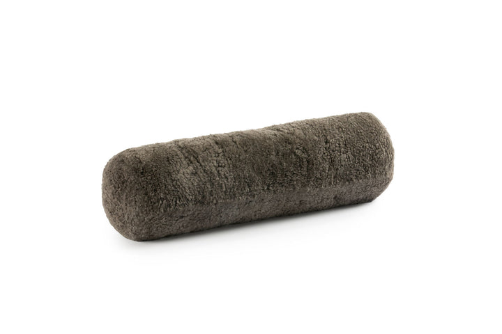 Luxe Curly Sheepskin Bolster – Natural Elegance