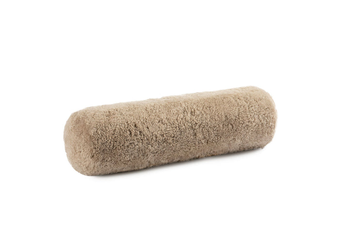 Luxe Curly Sheepskin Bolster – Natural Elegance