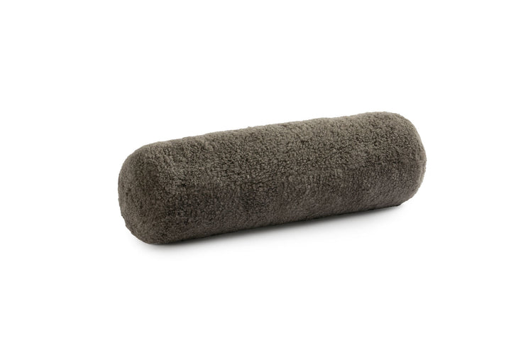 Luxe Curly Sheepskin Bolster – Natural Elegance
