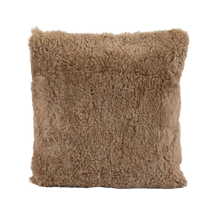 Signature Curly Shorn Sheepskin Accent Pillow Cushion