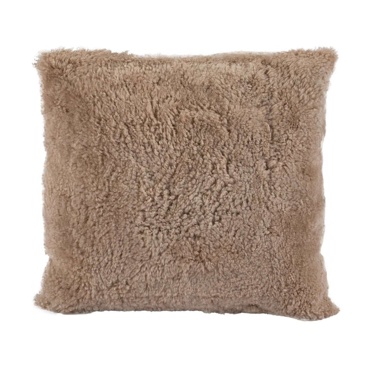 Signature Curly Shorn Sheepskin Accent Pillow Cushion