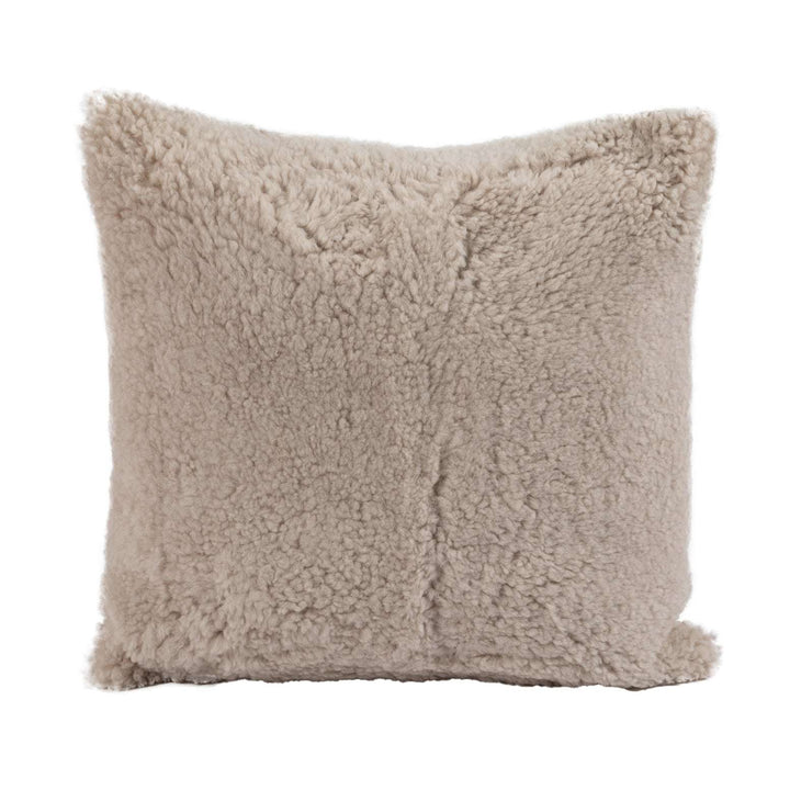 Signature Curly Shorn Sheepskin Accent Pillow Cushion