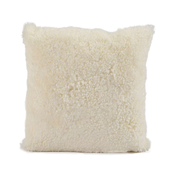 Signature Curly Shorn Sheepskin Accent Pillow Cushion