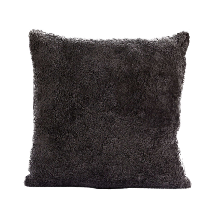 Signature Curly Shorn Sheepskin Accent Pillow Cushion