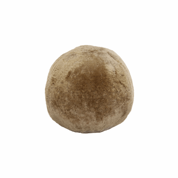 Shorn Sheepskin Ball Cushion – A Cozy Statement Piece