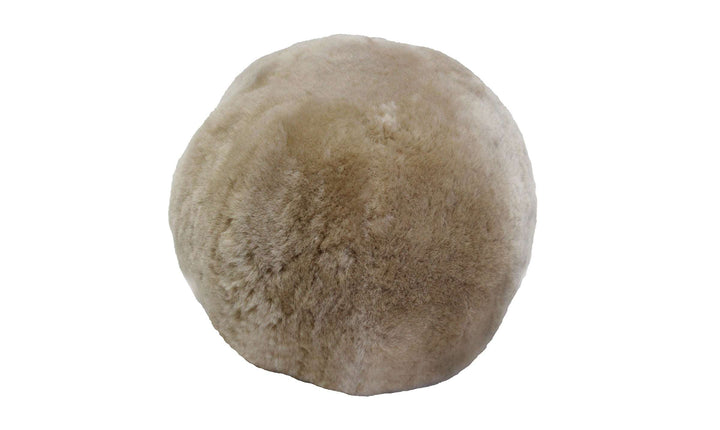 Shorn Sheepskin Ball Cushion – A Cozy Statement Piece
