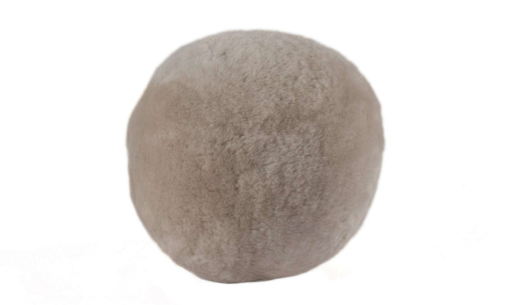 Shorn Sheepskin Ball Cushion – A Cozy Statement Piece