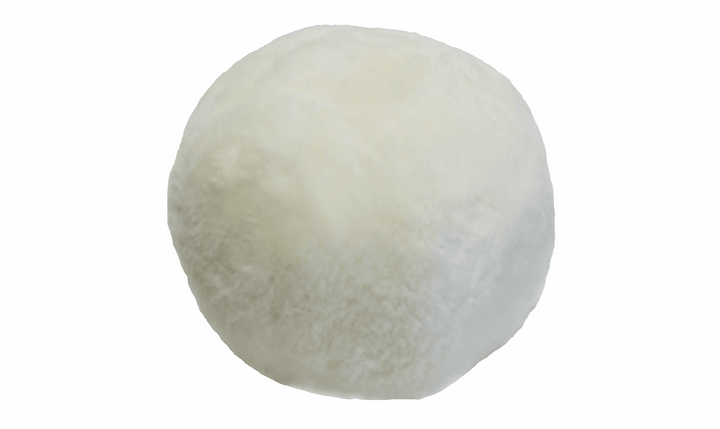 Shorn Sheepskin Ball Cushion – A Cozy Statement Piece