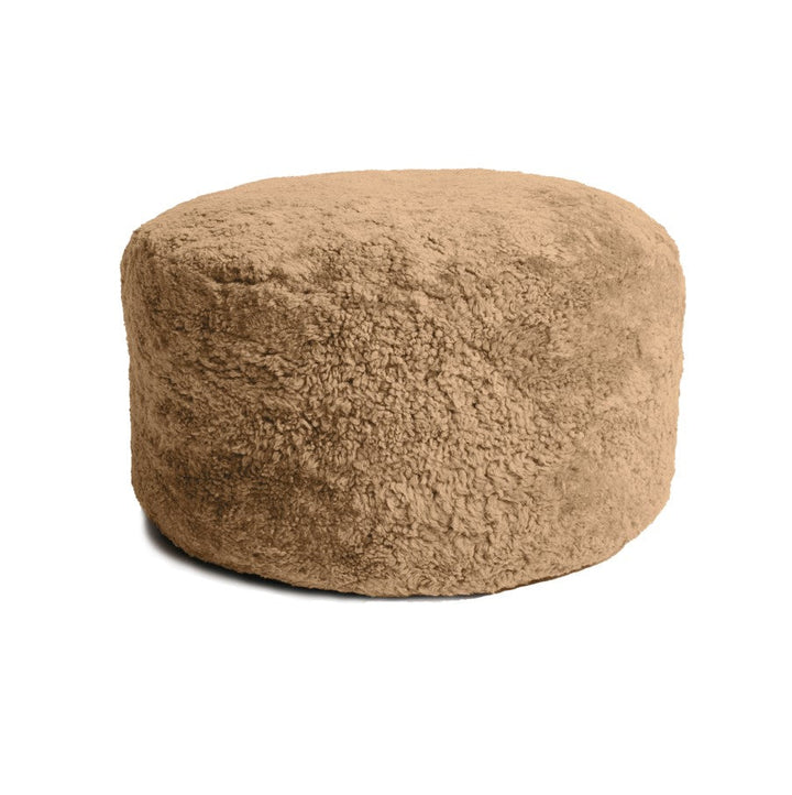 The Sheepskin Sculptural Ottoman – Curly Edition