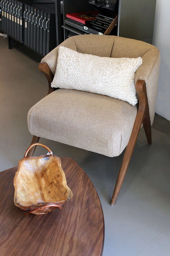 Signature Curly Shorn Sheepskin Accent Pillow Cushion