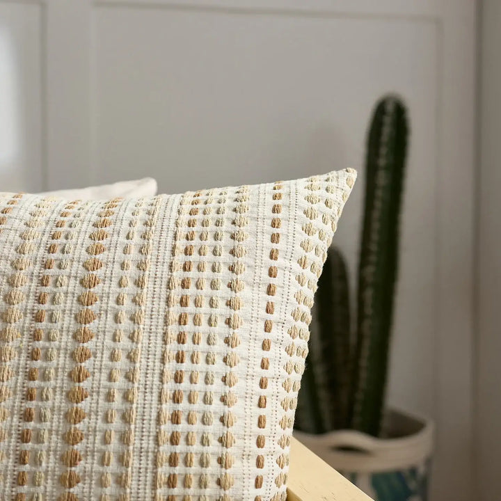 Nordic Textured Polka Dot Pillow Covers – Modern Minimalist Decor for Sofa, Bedroom, or Lounge