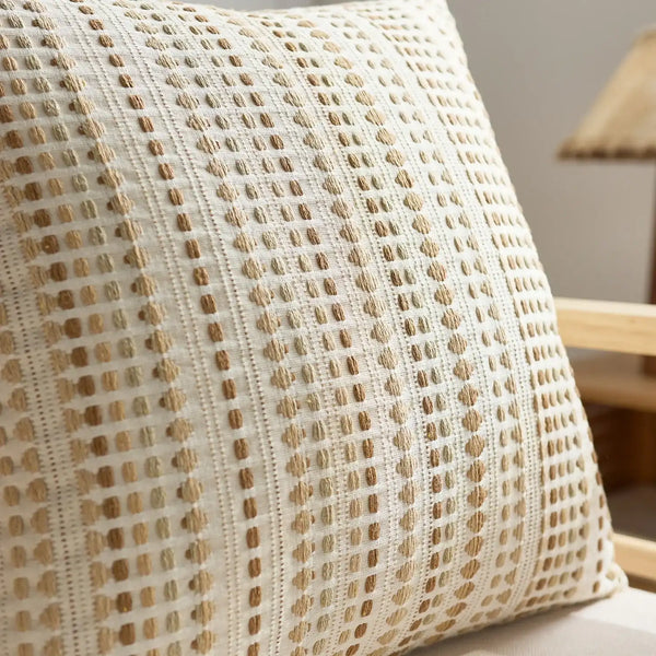 Nordic Textured Polka Dot Pillow Covers – Modern Minimalist Decor for Sofa, Bedroom, or Lounge