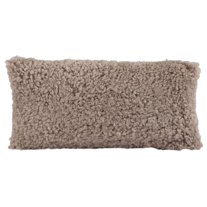 Signature Curly Shorn Sheepskin Accent Pillow Cushion