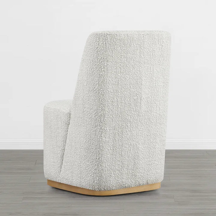 Geelt Upholstered Dining Chair with Casters