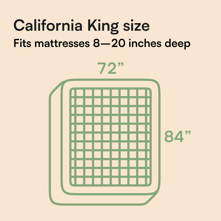 Bamboo Mattress Topper California King Size 72X84 Inches Cooling Breathable Extra Plush Thick Fitted 20Inches Pillow Top Mattress Pad Ultra Soft
