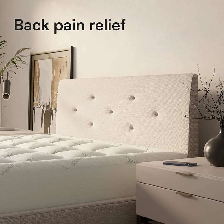 Bamboo Full Size Mattress Topper, Mattress Pad, Mattress Cover 54X75 Inches
