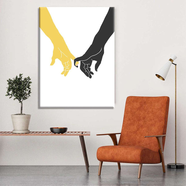 Hands Pinky Canvas Print or Poster