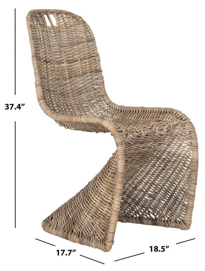 Wicker Indoor Dining Side Chair