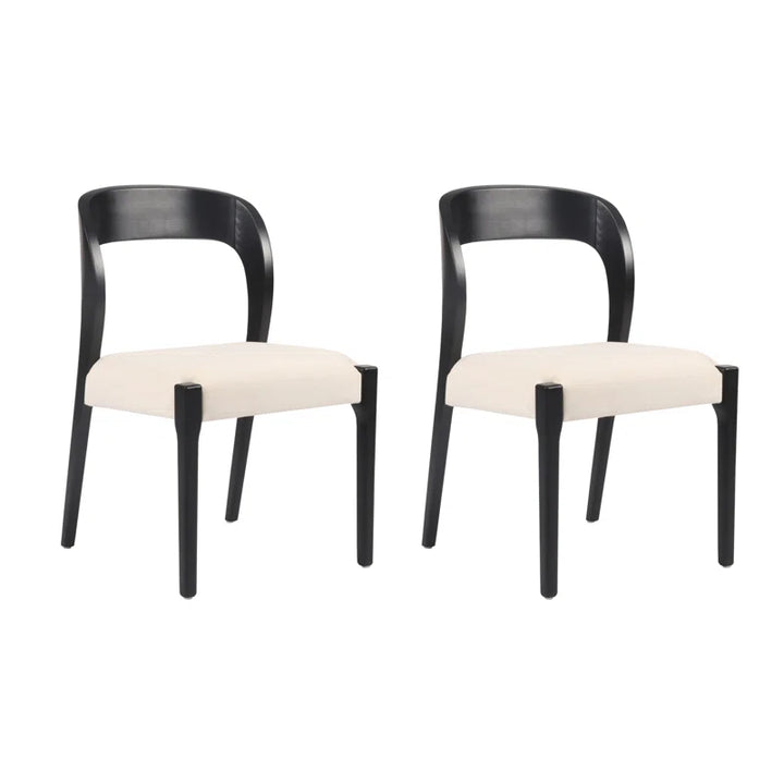 Hamish 18'' H Linen Blend Upholstered Oak Side Chair