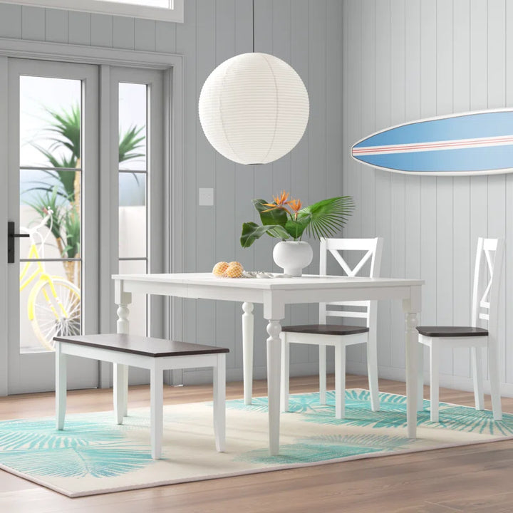 Archuleta Solid Wood Base Dining Table
