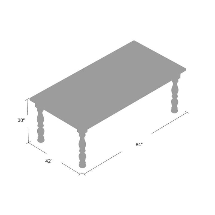 Extendable French Country Dining Table – Distressed Cream Finish, Seats 6–8